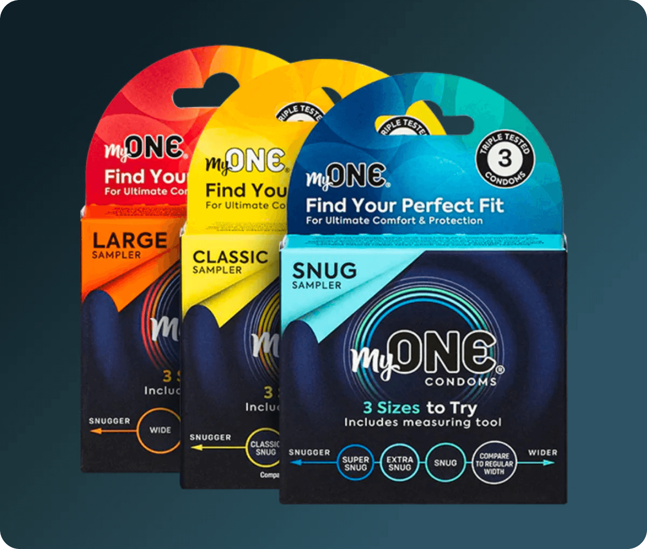 myOne perfect fit condoms boxes