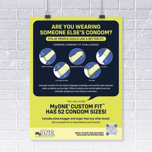 MyONE® Condom Fit Poster | MyONE® Condom Fit Poster ONE®