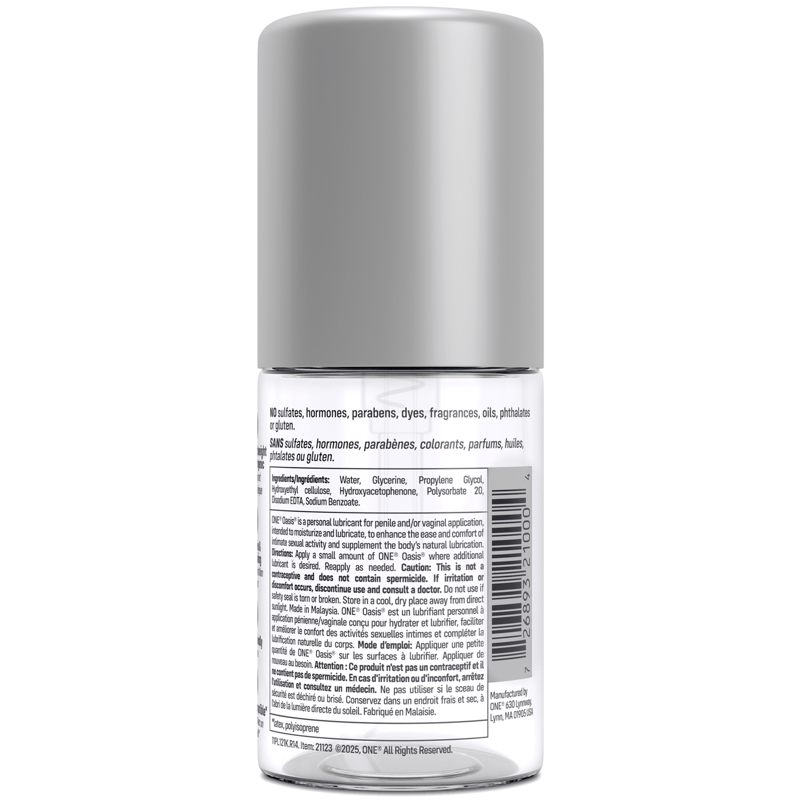 Oasis® Personal Water - Based Lubricant 3.38oz | Oasis® Personal Water - Based Lubricant 3.38oz ONE®