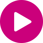 White play button on a pink circle