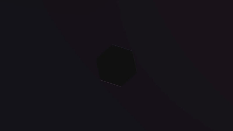 one flex logo video with purple hexagon background
